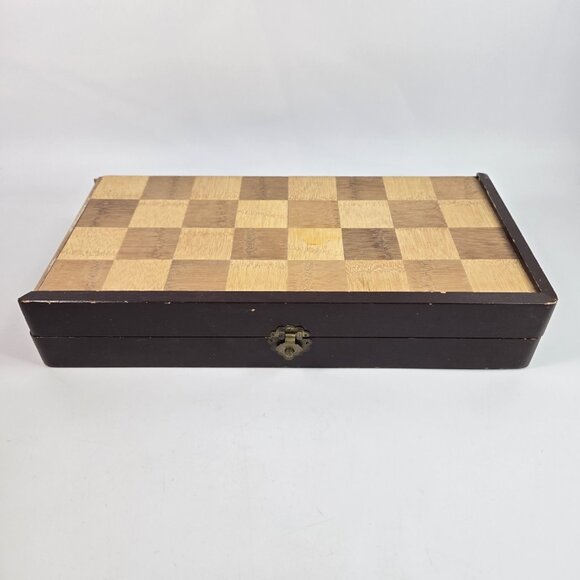 Vintage Chess Set Hungarian Folk Art Erzgebirge Complete Hand-painted Wood - Picture 2 of 16